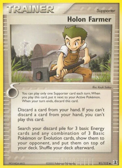 Holon Farmer #91/113 Reverse Holofoil Pokémon card from EX Delta Species