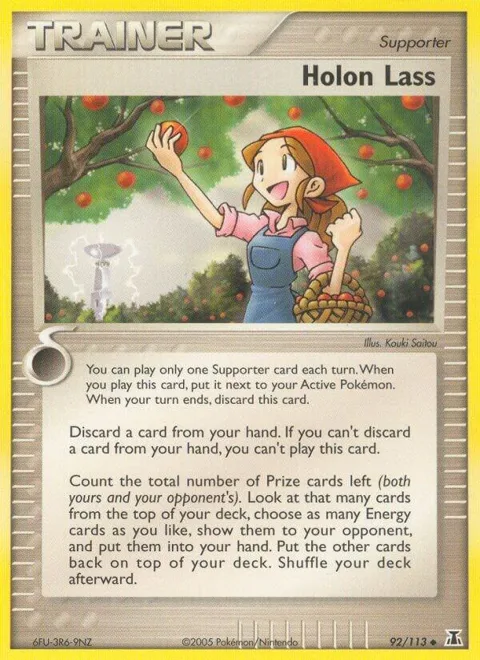 Holon Lass #92/113 Pokémon card from EX Delta Species