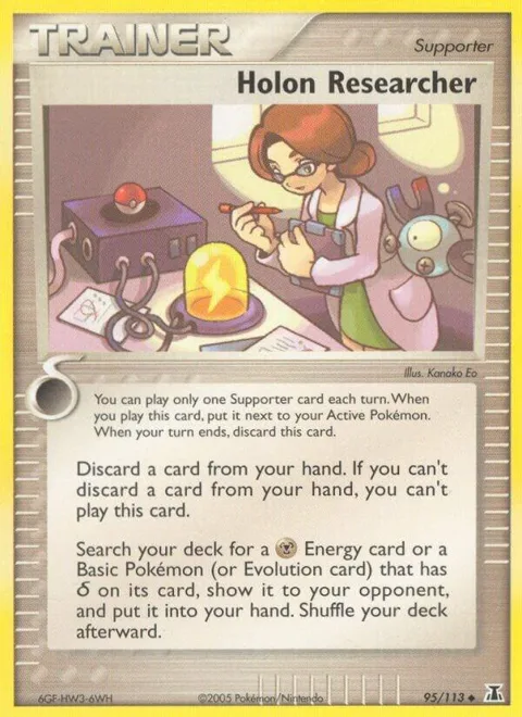 Holon Researcher #95/113 Reverse Holofoil Pokémon card from EX Delta Species
