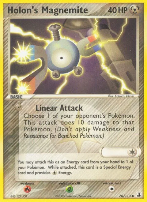 Holon's Magnemite #70/113 Pokémon card from EX Delta Species