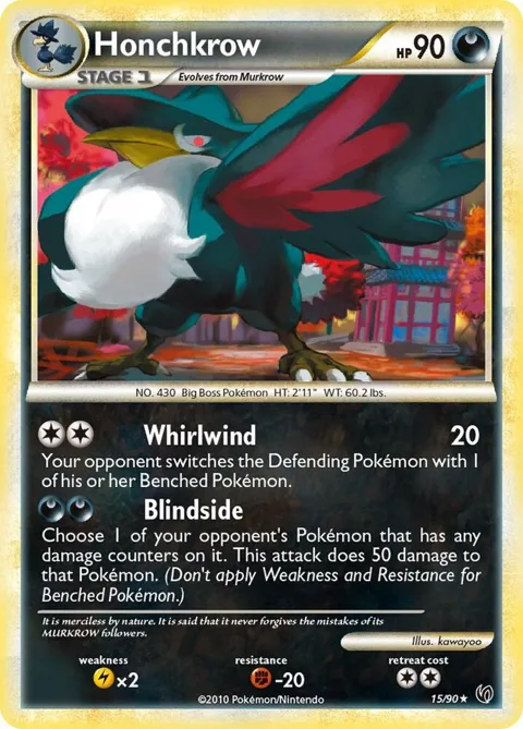 Honchkrow 15 #15/90 Pokémon card from Undaunted