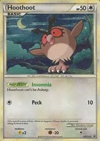 Hoothoot #HGSS05 Holofoil Pokémon card from HGSS Promos