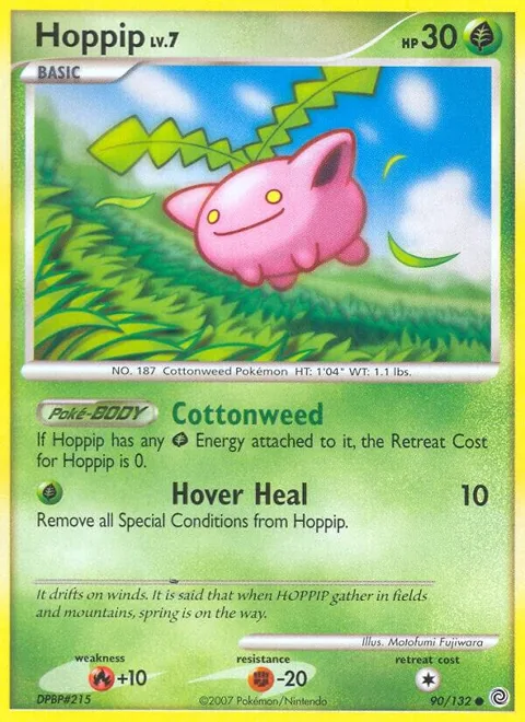 Hoppip #90/132 Pokémon card from Secret Wonders