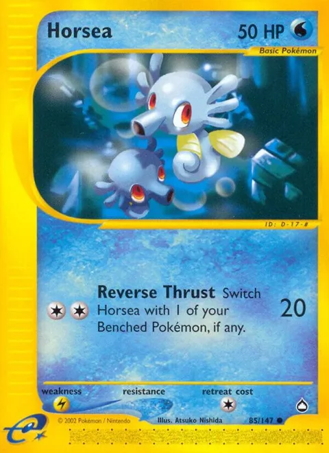 Horsea 85 #085/147 Pokémon card from Aquapolis