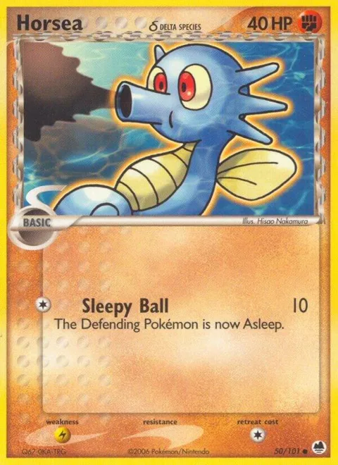Horsea - 050/101 Delta Species #50/101 Pokémon card from EX Dragon Frontiers