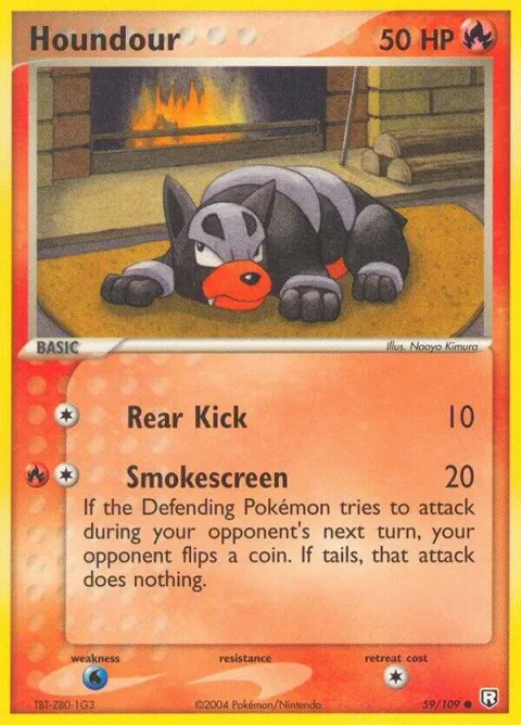 Houndour - 059/109 #59/109 Pokémon card from EX Team Rocket Returns