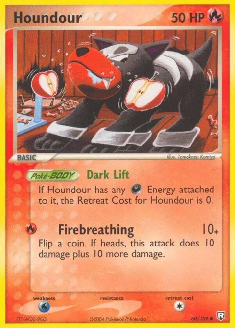 Houndour - 060/109 #60/109 Pokémon card from EX Team Rocket Returns