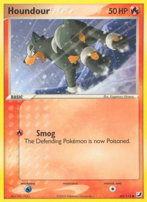 Houndour #60/115 Pokémon card from EX Unseen Forces