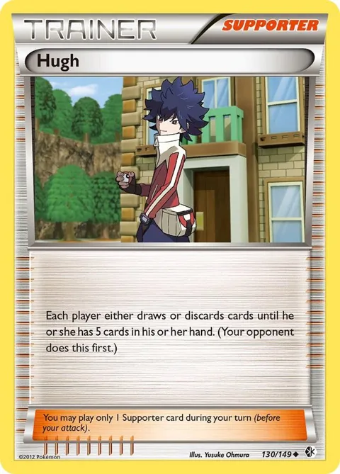 Hugh #130/149 Pokémon card from Boundaries Crossed