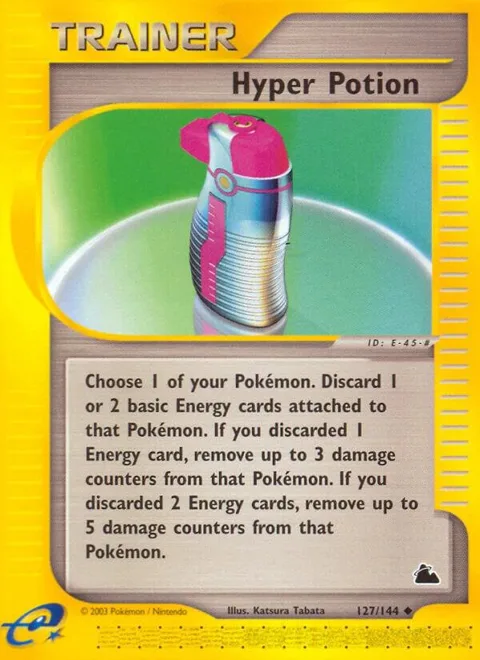 Hyper Potion #127/144 Pokémon card from Skyridge