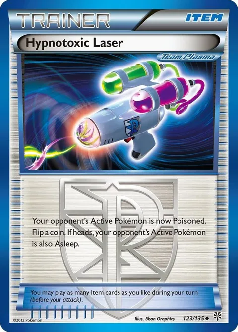 Hypnotoxic Laser Team Plasma #123/135 Pokémon card from Plasma Storm