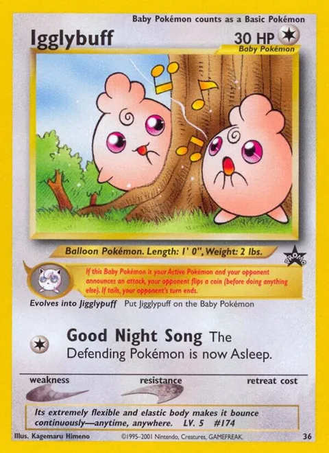 Igglybuff #36/53 Pokémon card from WoTC Promo