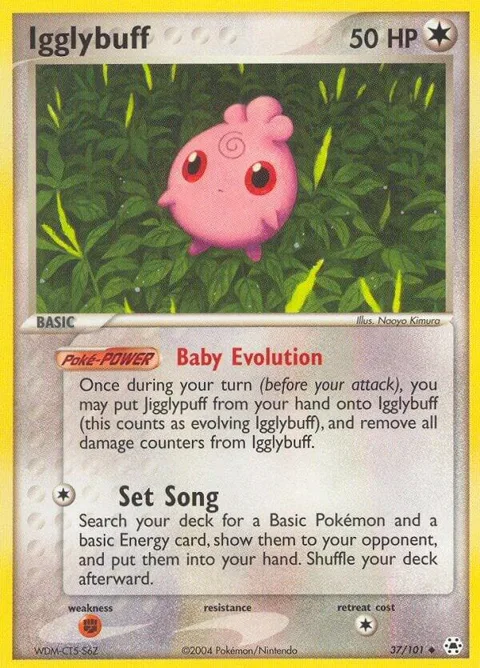 Igglybuff #37/101 Reverse Holofoil Pokémon card from EX Hidden Legends