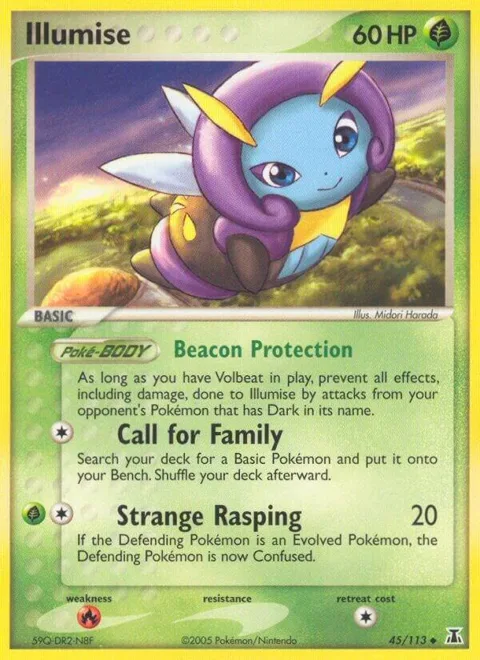 Illumise #45/113 Pokémon card from EX Delta Species