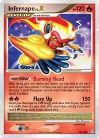 Infernape LV.X #121/130 Holofoil Pokémon card from Diamond and Pearl