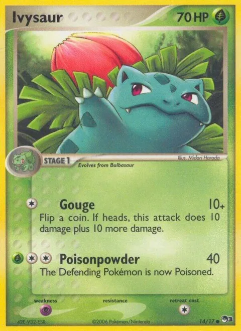 Ivysaur #014/017 Pokémon card from POP Series 3