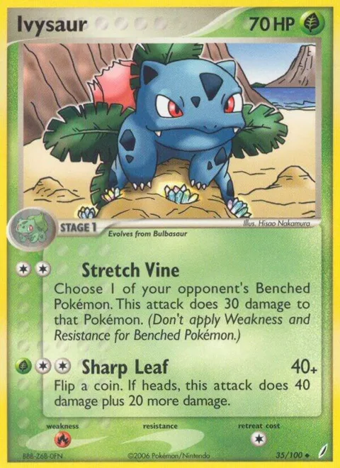 Ivysaur - 035/100 #35/100 Pokémon card from EX Crystal Guardians