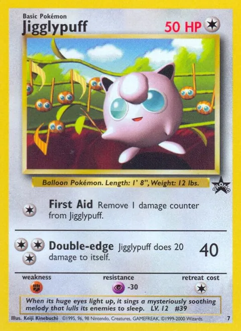 Jigglypuff #07/53 Pokémon card from WoTC Promo