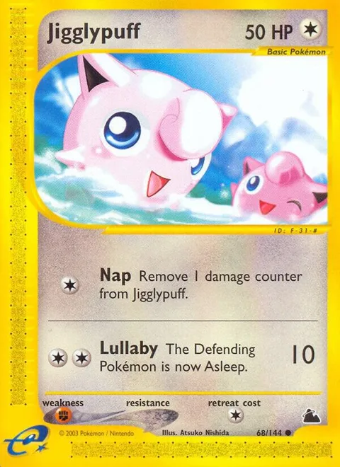 Jigglypuff #068/144 Pokémon card from Skyridge