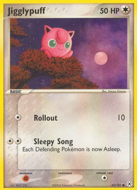 Jigglypuff #63/101 Reverse Holofoil Pokémon card from EX Hidden Legends