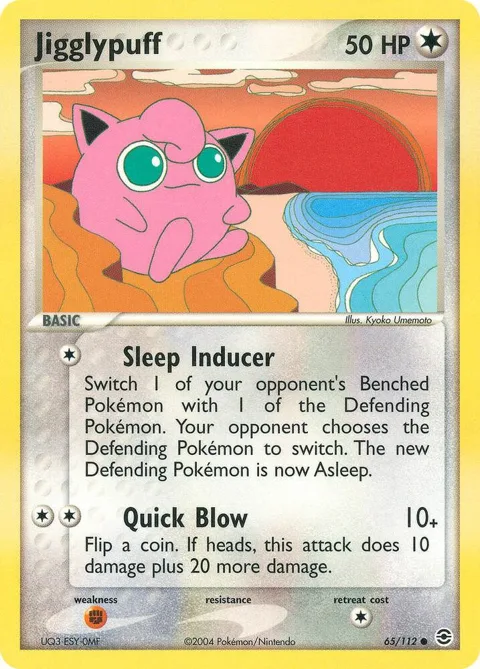 Jigglypuff #65/112 Reverse Holofoil Pokémon card from EX FireRed & LeafGreen
