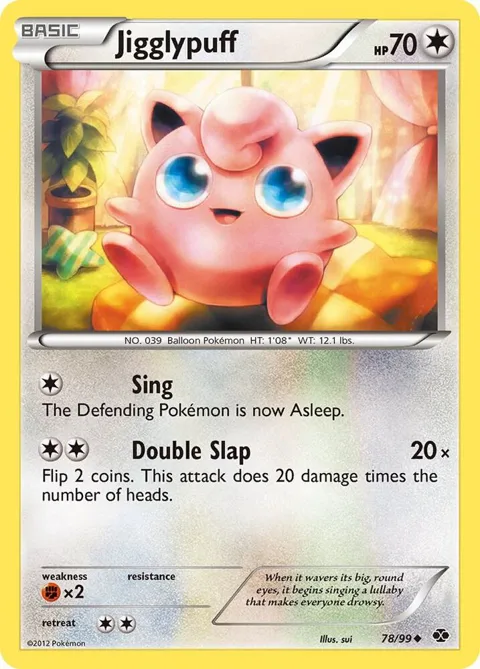 Jigglypuff #78/99 Pokémon card from Next Destinies
