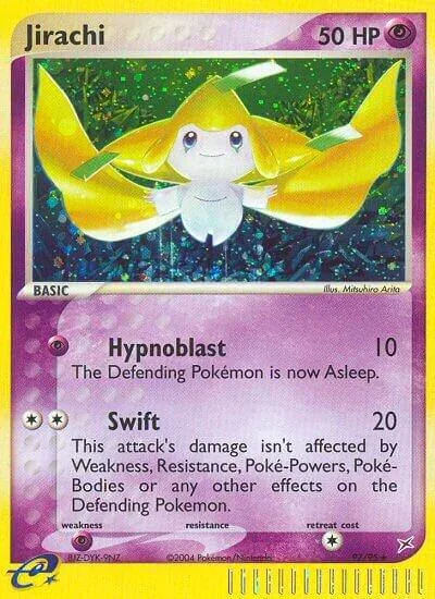 Jirachi #97/95 Holofoil Pokémon card from EX Team Magma vs Team Aqua