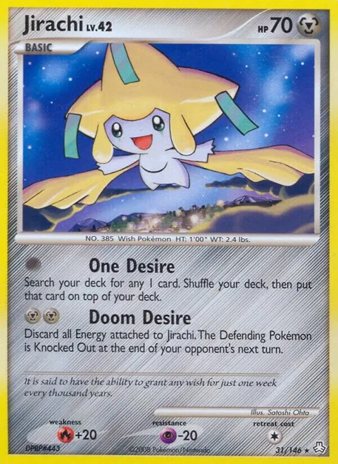 Jirachi #31/146 Pokémon card from Legends Awakened