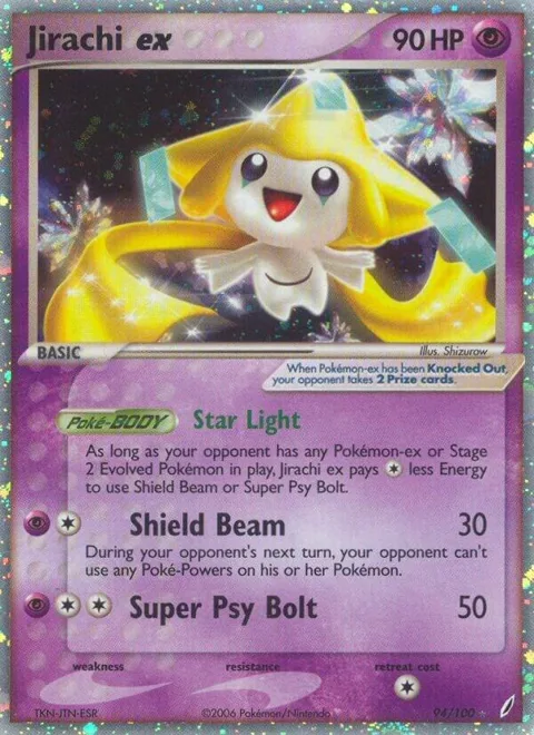 Jirachi ex #94/100 Holofoil Pokémon card from EX Crystal Guardians