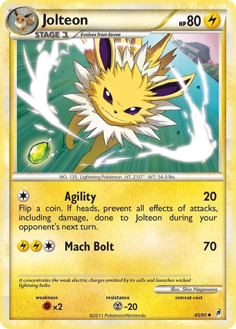 Jolteon #45/95 Pokémon card from Call of Legends