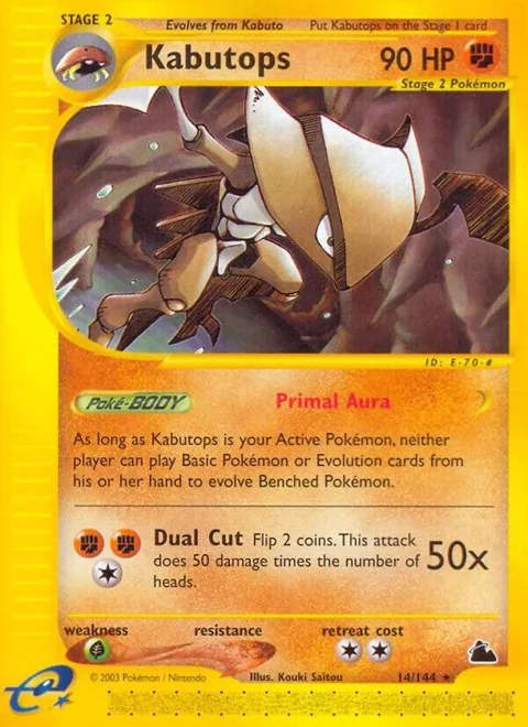Kabutops 14 #014/144 Pokémon card from Skyridge