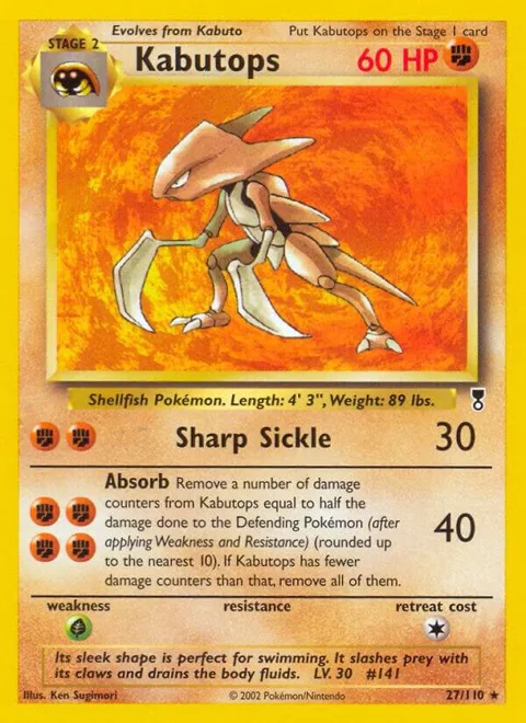 Kabutops #027/110 Pokémon card from Legendary Collection