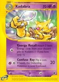 Kadabra #084/165 Reverse Holofoil Pokémon card from Expedition
