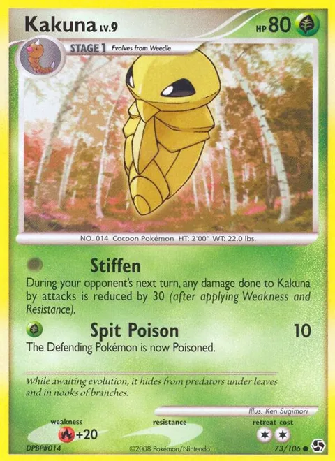Kakuna #73/106 Pokémon card from Great Encounters