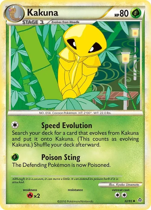 Kakuna #32/95 Pokémon card from Unleashed