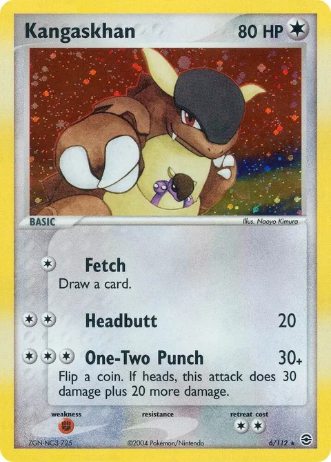 Kangaskhan #6/112 Pokémon card from EX FireRed & LeafGreen