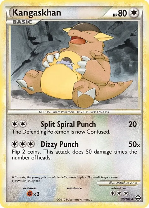 Kangaskhan #36/102 Pokémon card from Triumphant
