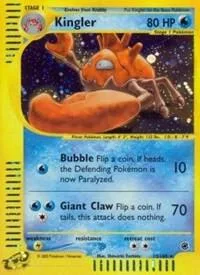 Kingler 15 #015/165 Reverse Holofoil Pokémon card from Expedition