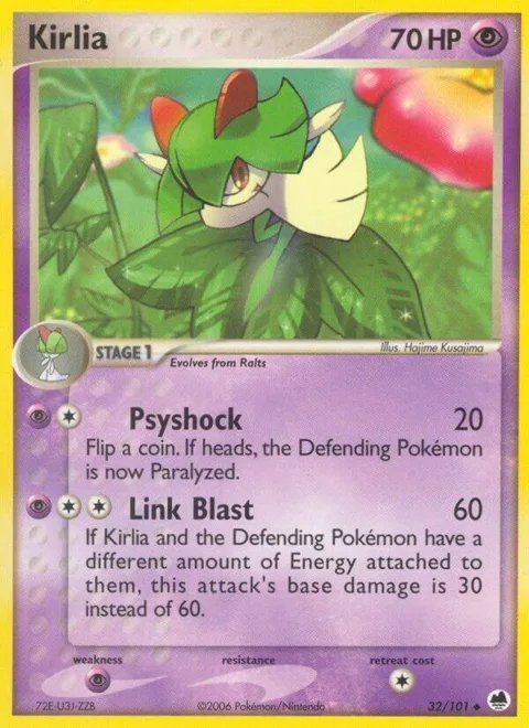 Kirlia #32/101 Pokémon card from EX Dragon Frontiers