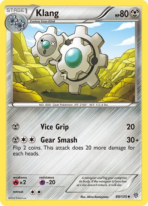 Klang #89/135 Reverse Holofoil Pokémon card from Plasma Storm