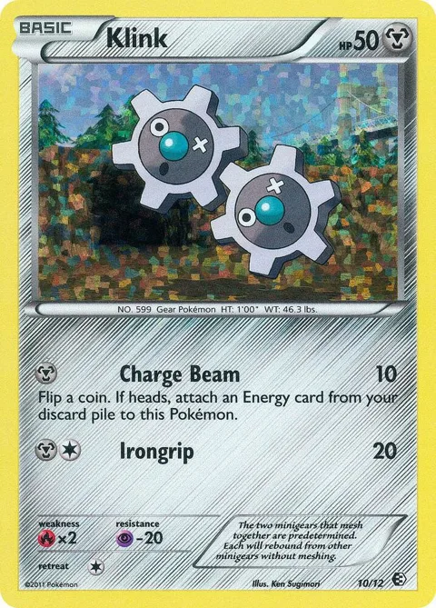 Klink - 10/12 #010/012 Holofoil Pokémon card from McDonald's Promos 2011