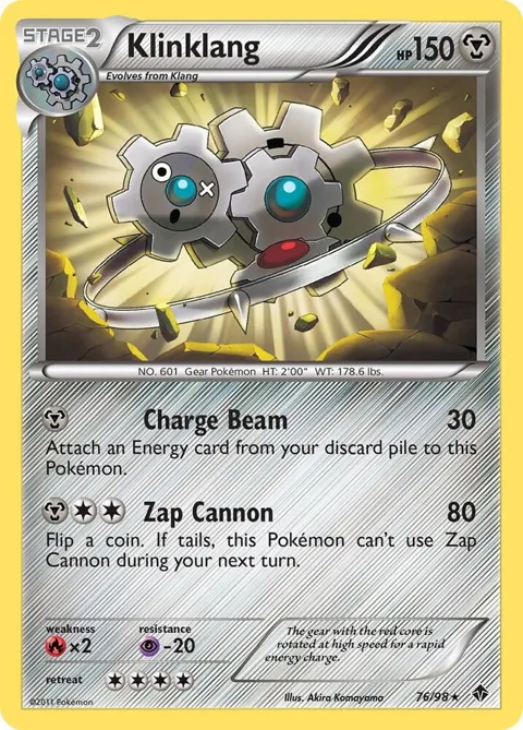 Klinklang #76/98 Pokémon card from Emerging Powers