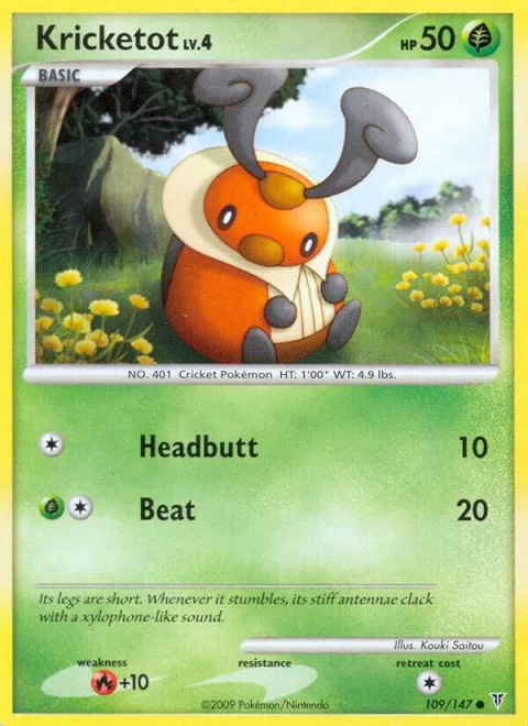 Kricketot #109 Pokémon card from Supreme Victors