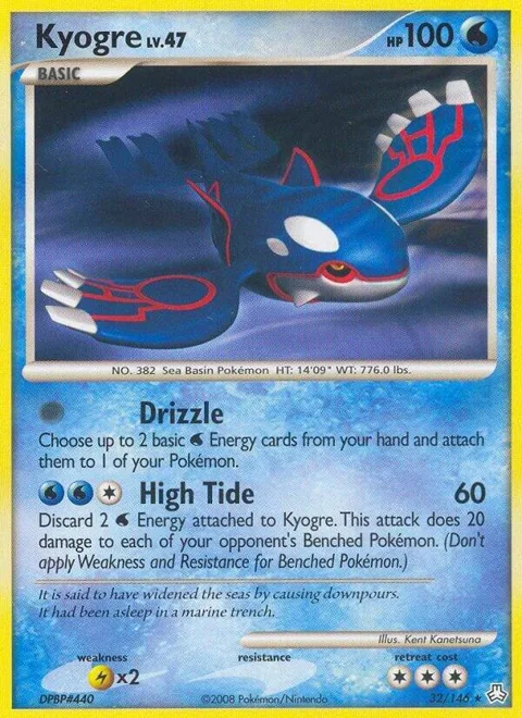 Kyogre #032/146 Pokémon card from Legends Awakened