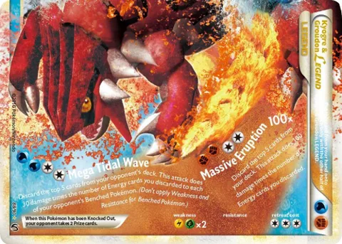 Kyogre & Groudon Legend Bottom #88/90 Holofoil Pokémon card from Undaunted