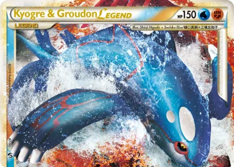 Kyogre & Groudon Legend Top #87/90 Holofoil Pokémon card from Undaunted