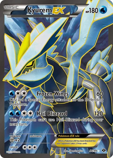 Kyurem EX 96 Full Art #96/99 Holofoil Pokémon card from Next Destinies