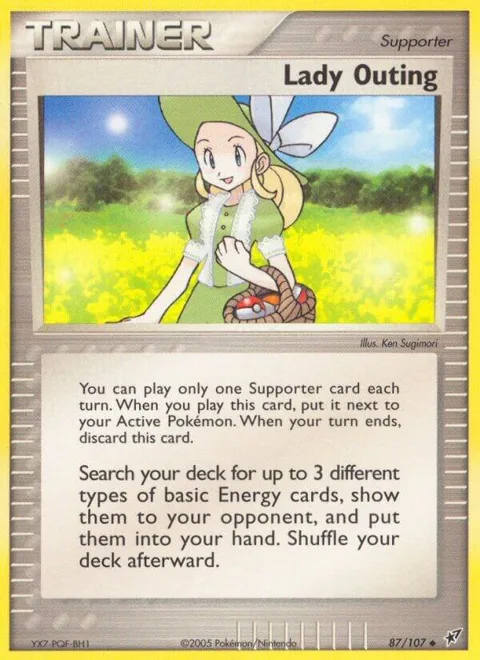 Lady Outing #87/107 Pokémon card from EX Deoxys