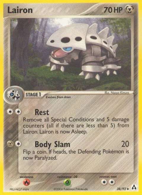 Lairon #38/92 Pokémon card from EX Legend Maker