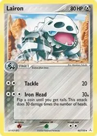 Lairon #45/110 Reverse Holofoil Pokémon card from EX Holon Phantoms